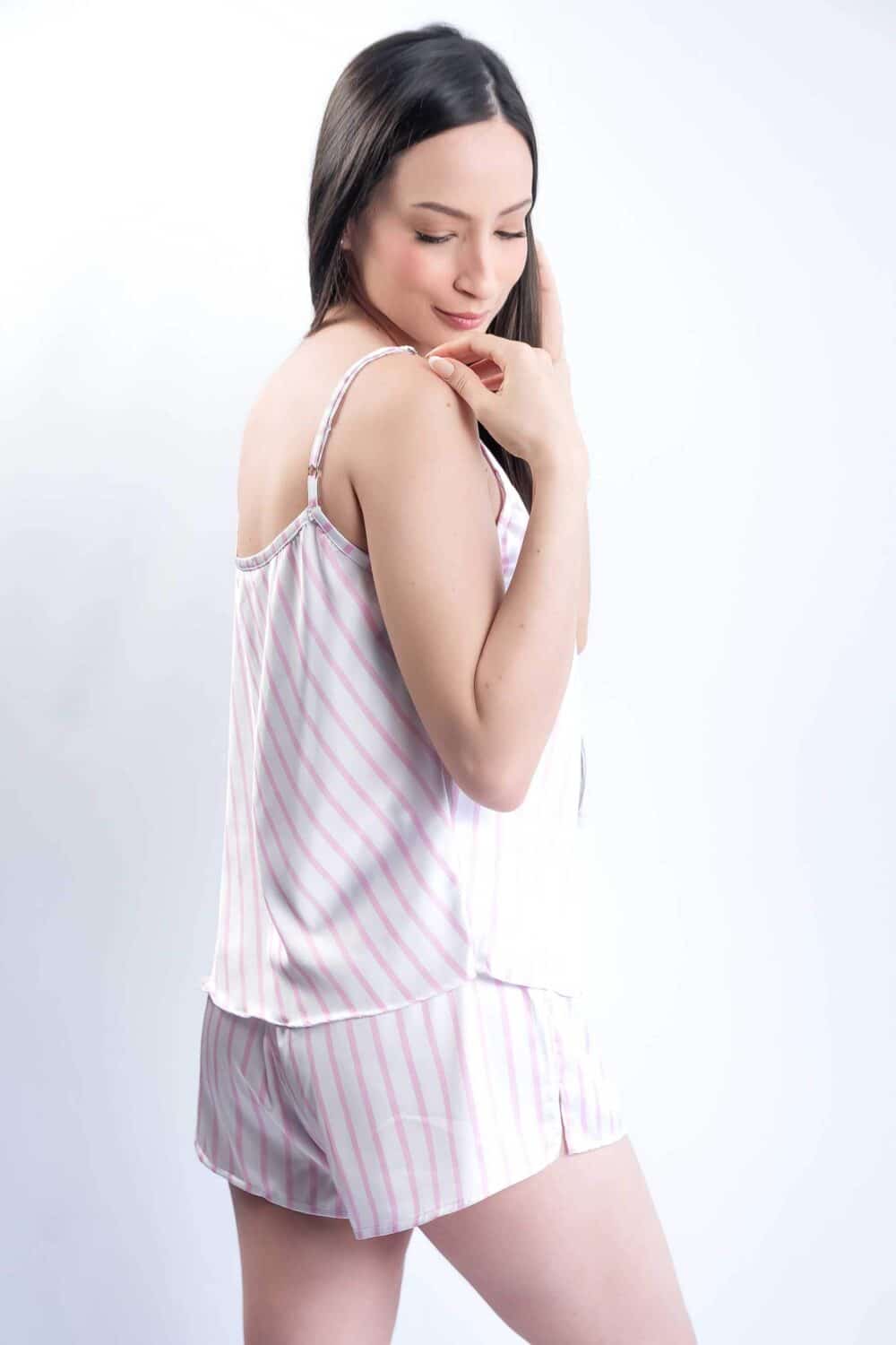 Camisole de tiras en seda Set BeSweet Rose - Image 4